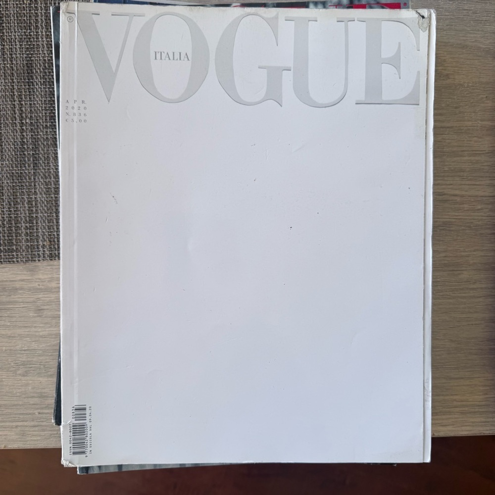 VOGUE Italia 836 April 2020 #White So Far So Close